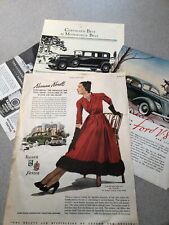 Lot 45+ Vintage Automobile Advertising from Three Decades 20s, 30s, 40s picture