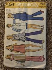 Vintage Simplicity Pattern 5421 Maturnity Smock Top & Pants picture