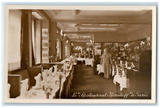 c1950's Le Restaurant Korniloff a Paris France RPPC Photo Vintage Postcard picture