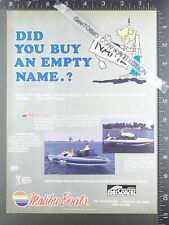 1987 2 ADs, Malibu Skier Sunsetter & Yamaha Waverunner Wavejammer jet, boat picture