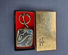 Vintage Clover Sankyo Japan Music Box Keychain (PENDANT) Plays MOULIN ROUGE BOX  picture