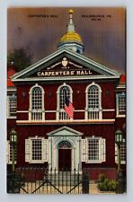 Philadelphia-Pennsylvania, Carpenter's Hall, Antique, Vintage Postcard picture