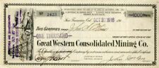 Great Western Consolidated Mining Co. - Stock Certificate - Mining Stocks picture