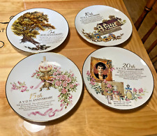 Avon Anniversary plates, 5th, 10th, 15th and 20th anniversary, set of 4 Msc5 picture