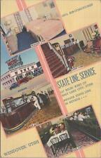 Postcard State Line Service Hotel Wendover Utah UT  picture