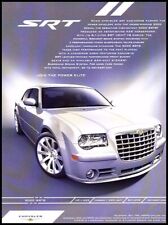 2008 2007 Chrysler 300C SRT Elite Hemi Original Advertisement Car Print Ad D80 picture