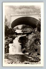 Scenic View Cross River Falls, Schroeder Minnesota, RPPC Vintage Postcard picture