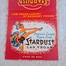 Vintage Matchbook Stardust Las Vegas American’s Largest Resort Hotel  picture