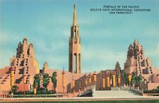 San Francisco CA California, Pacific Portals, Golden Gate Expo, Vintage Postcard picture