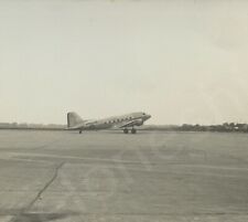 Vintage 1937 Detroit City Airport American Airlines DC-3 Plane Photo picture
