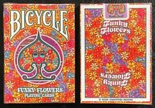 1 DECK Bicycle Funky Flowers (Yasuyuki Honne, Japan) playing cards USA SELLER picture