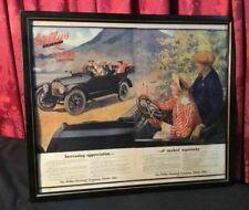 VINTAGE ANTIQUE CAR AUTO MAN CAVE ADVERTISING WILLYS OVERLAND KNIGHT ROADSTER picture