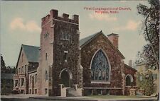 First Congregational Church, Holyoke, Massachusetts  Postcard picture