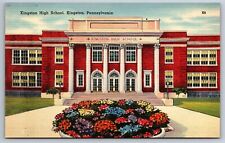 Kingston PA Pennsylvania Postcard Kingston High School Exterior Luzerne County picture