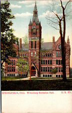 Vtg 1910s Wittenberg College Recitation Hall Springfield Ohio OH Postcard picture