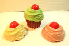 Vintage Fisher Price Fun With Food Cupcake with 3 Frostings Lot of 4 picture
