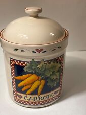 Susan Wignet Vintage Country Store Harvest fair carrots canister my picture