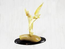 figurine duck buffalo horn bird hunting decor table bull natural material organi picture