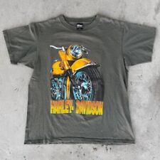 Vintage 90s Harley Davidson T Shirt L Biker Motorcycle Big Logo picture