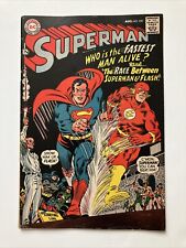 Superman #199 (1967) 1st Flash/Superman Race VF/FN picture