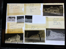 7 Negative Photos 35mm B/W Reading RR 1950’s Nice Lot. 2-8-0  0-6-0  4-6-2. picture