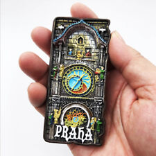 The Prague Astronomical Clock Czech Tourism Souvenir Gift 3D Resin Fridge Magnet picture