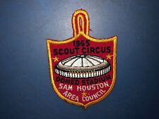 Vintage BOY SCOUTS Sam Houston Area Texas Council SCOUT CIRCUS 1965 BSA Patch picture