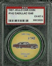 1961 Jello Car Coin #142 Cadillac 1948 PSA 6 EX-MT and various bonus cards added picture