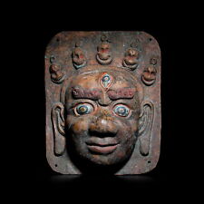 Mahakala Ritual Copper Mask Hand Carved Tantra Dharmapala Protector 7.3