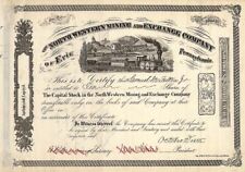 North Western Mining and Exchange Co of Erie, Pennsylvania - Stock Certificate - picture
