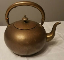 Antique German CARL DEFFNER Brass Tea Kettle Dated 5-29-1917 Inscribed on Bottom picture