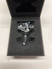 Swarovski Crystal Figurine Lucky 4 Four Leaf Clover With Box 2.25” Long NEW picture