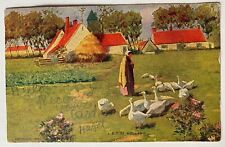 1902 A Bit of Holland Antique Postcard Undivided Back 1909 Posted Art Series 315 picture