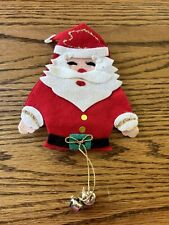 Vintage Made In Japan Felt Sequin Santa Clause Door Cover Christmas Holiday Deco picture