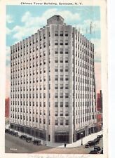 Chimes Tower Building Syracuse New York Vtg Postcard CP315 picture