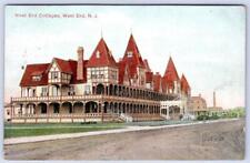 1908 WEST END COTTAGES NEW JERSEY LONG BRANCH GILDED AGE ARCHITECTURE POSTCARD picture