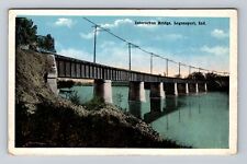 Logansport IN-Indiana, Interurban Bridge, Antique, Vintage Postcard picture