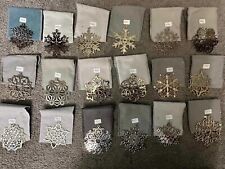 Metropolitan Museum of Art (MMA) Silverplate Ornaments Snowflakes, 1975-1997 picture