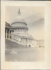 Washington DC Photograph US Capitol Building 1918 America Travel 2 1/2 x 3 1/2 picture