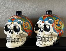 Talavera Skull Candle Holder Handmade & Hand Painted Authentic Mexican Pottery picture