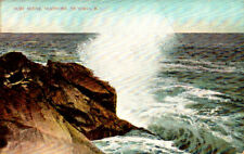 Surf Scene, Seashore, Victoria, B.C. - Crashing Waves - Unposted Postcard picture