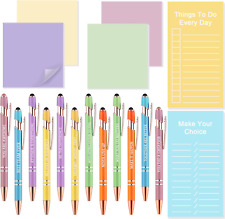 Employee Inspirational Pens Gifts Bulk, 12 Pcs Ballpoint Pens & 6 Pcs Sticky Not picture