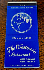 Vintage Matchbook: The Westwood Restaurant, West Orange, NJ picture