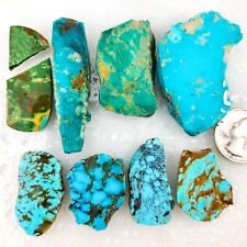 GS478 High-grade Kingman Turquoise rough mixed slabs 55.7 grams picture
