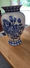 Blue And White Large Porcelain Vase With Flowers picture