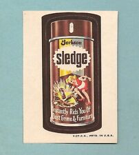 Wacky Packages vintage 3rd series sticker Sledge * Topps 1973 picture