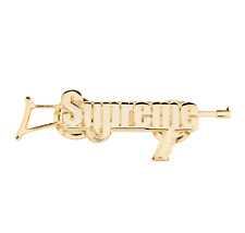 SUPREME - SS17 Automatic Rifle GUN PIN Key Badge Keychain Box Logo NYC SOLD OUT picture