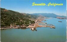 Postcard CA -Aerial view of Sausalito and Marin County with Mount Tamalpais picture