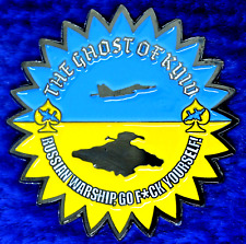 USAF 1st Fighter Wing Intelligence The Ghost of Kyiv Ukraine Challenge Coin PT-3 picture