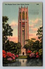 Lake Wales FL- Florida, The Singing Tower, Antique, Vintage c1940 Postcard picture